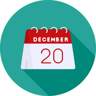 Kasım 21 - Takvim simgesi. Bir takvim günü illüstrasyonunun vektör illüstrasyonu.