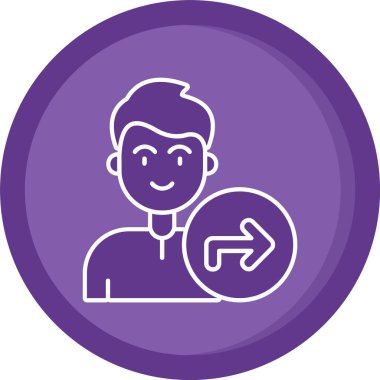 Bir adamın vektör illüstrasyonu