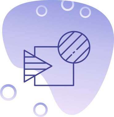 vektör gezegen simgesi, basit illüstrasyon