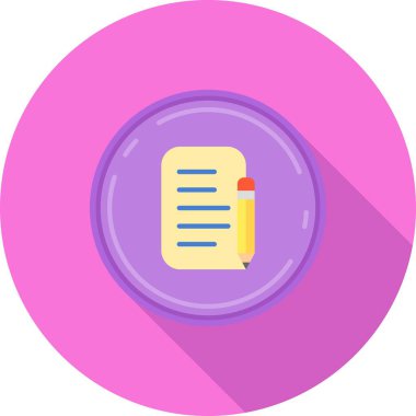 belge düz vektör simgesi