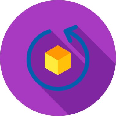 Kutu. Web simgesi basit illüstrasyon