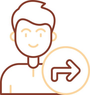 man simgesi vektör illüstrasyonu