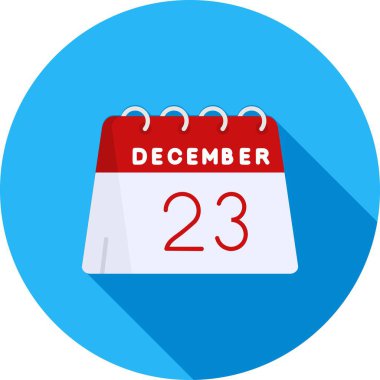 7 Aralık - Aralık takvim simgesi - vektör illüstrasyonu