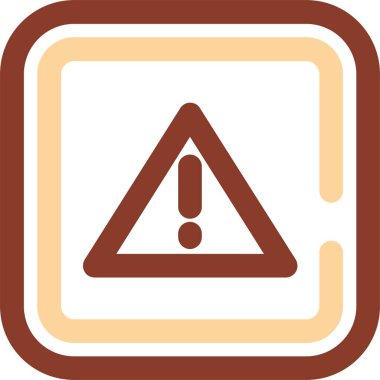 uyarı işareti simgesi, vektör illüstrasyonu