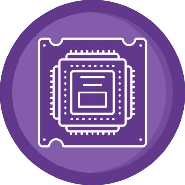 güzel çip çipi vektör simgesi