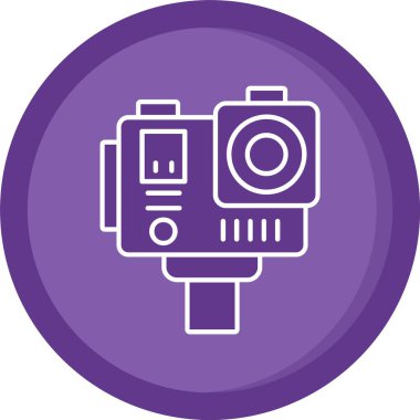 kamera simgesi vektör illüstrasyonu