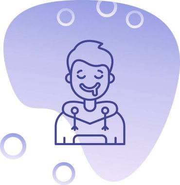 Konuşma balonu olan bir kadın ve erkeğin vektör çizimi