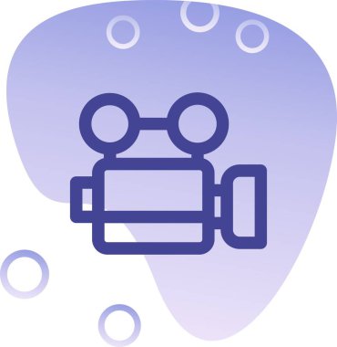 Kamera. Web simgesi basit illüstrasyon