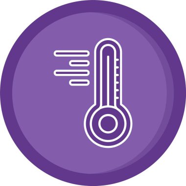 vektör termometre simgesi, basit illüstrasyon