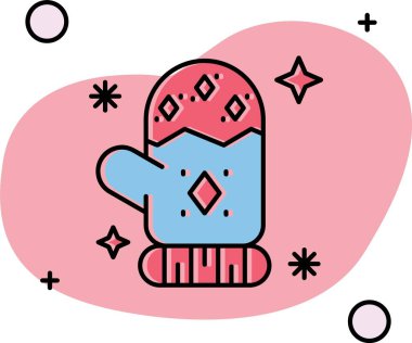 Karalama tarzında çizilmiş şirin el çizimi Noel ağacının vektör çizimi. Kalpleri ve yıldızları olan Noel ağacı.