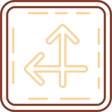 Sol ok simgesi. Taslak vektör işareti. ok simgesi beyaza izole edildi