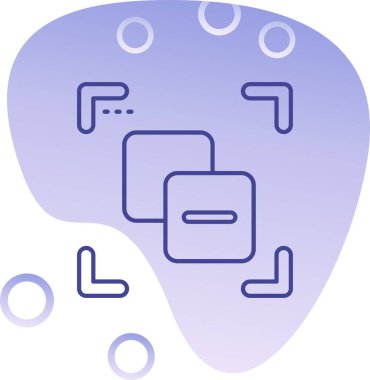 beyin ikonu vektör illüstrasyonu