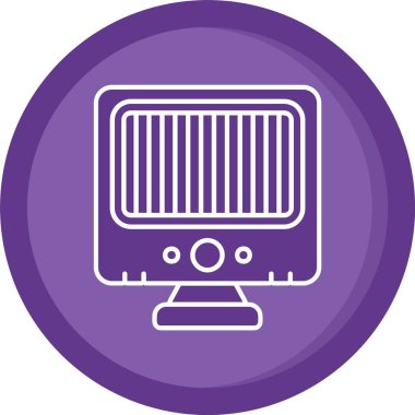 Benzersiz ısıtıcı vektör simgesi