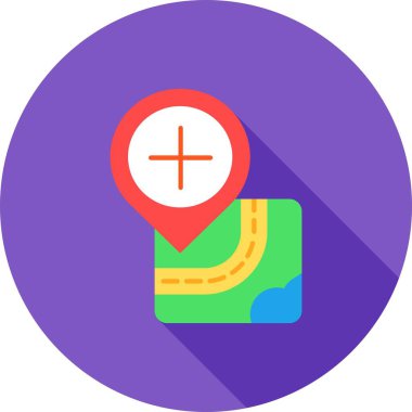 konum simgesi. beyaz üzerinde izole edilmiş konum haritası vektör rengi