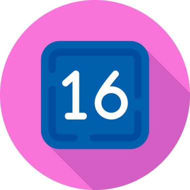 Takvim simgesinin vektör illüstrasyonu