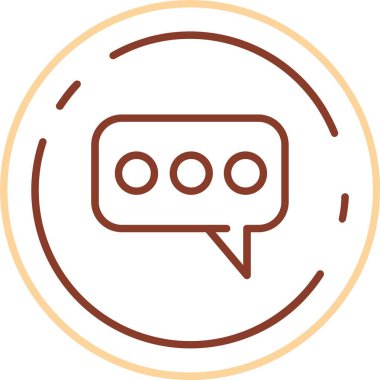 Vektör sohbet simgesi illüstrasyonu