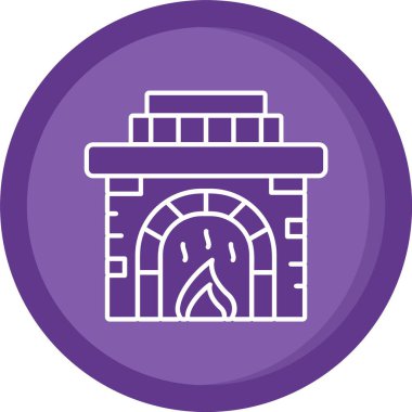 Kemer simgesi vektör glifiyle eşsiz bir yay