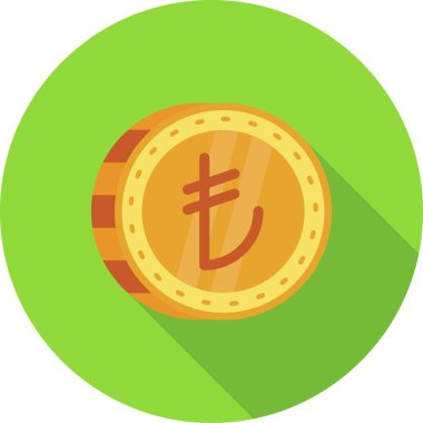 Para simgesi, vektör illüstrasyonu