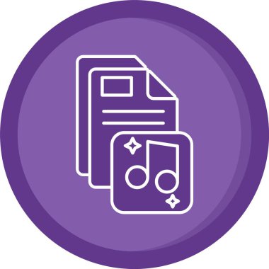 Belge simgesinin vektör illüstrasyonu