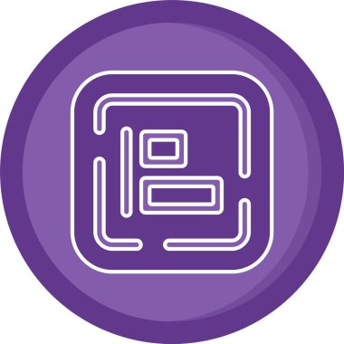 Modern b 'nin vektör illüstrasyonu eksik simgesi