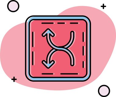 ok vektör simgesi tasarımı illüstrasyonu