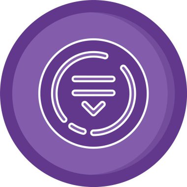 Vektör illüstrasyonu, saat simgesi, zaman kavramı