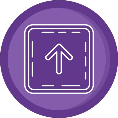 güzel sol ok simgesi vektör çizimi