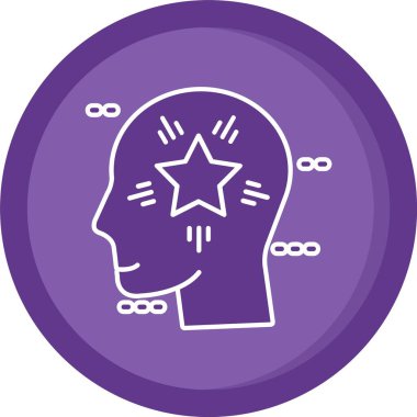 Bir yıldız simgesinin vektör illüstrasyonu