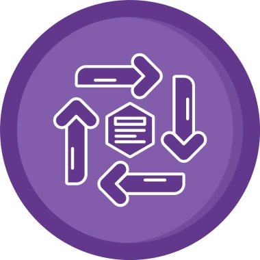 Bir tablet simgesinin vektör illüstrasyonu