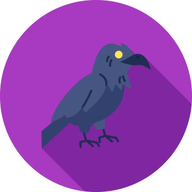 Kuş simgesi, düz stil