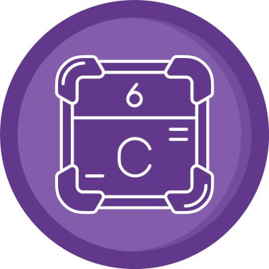 Bir gaz simgesinin vektör illüstrasyonu