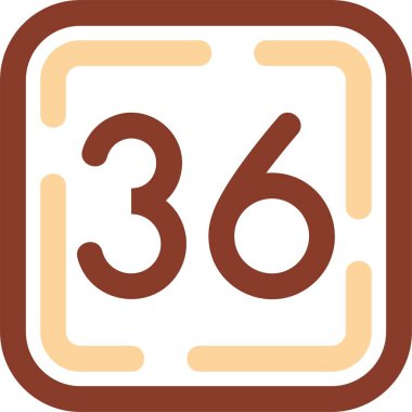 Bir takvim simgesinin vektör illüstrasyonu