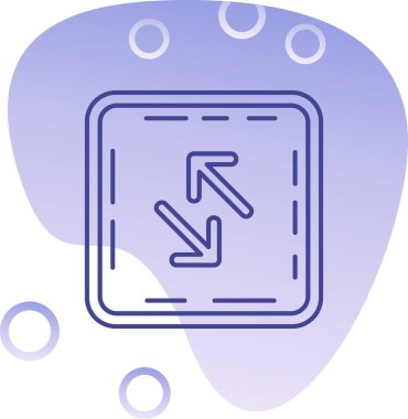 Benzersiz harita konumu vektör simgesi