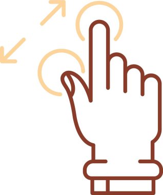 parmak jesti vektör illüstrasyonu