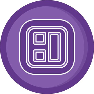 güzel sekiz numaralı sembol vektör simgesi