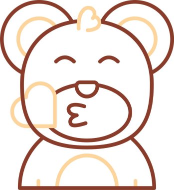 Şirin bebek, vektör çizimi