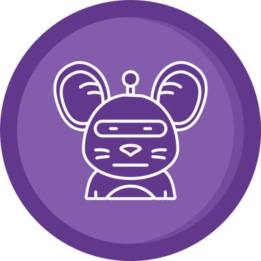 Eşsiz Fare Vektör Satırı Simgesi