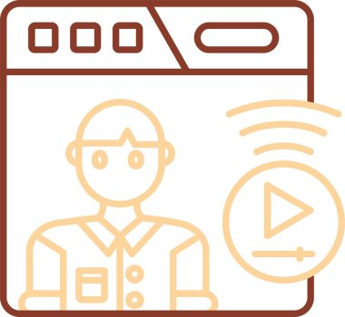 Telefonu olan bir adamın vektör çizimi