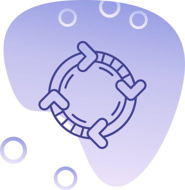 Teçhizat Web simgesi basit illüstrasyon