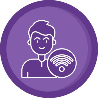 Eşsiz Wiifi Vektör Satır Simgesi