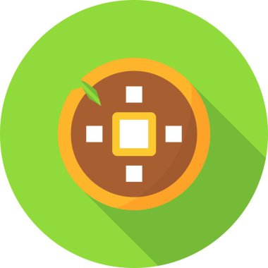 oyun denetleyici düz simgesi uzun gölgede