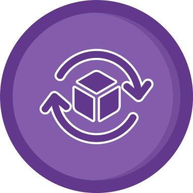 Kutu Simgesinin Vektör illüstrasyonu