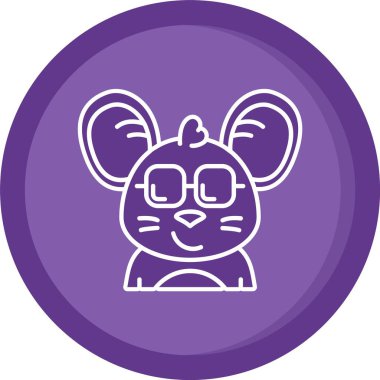 Eşsiz Tavşan Vektör Satırı Simgesi