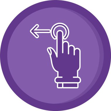 Dokunmatik ekran simgesinin vektör illüstrasyonu