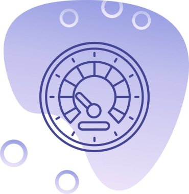 Mavi ve beyaz bir ikonun vektör illüstrasyonu