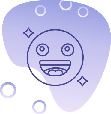 Bir topun çizgi film simgesinin vektör çizimi