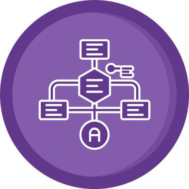 eşsiz ağ ve bulut vektör çizgisi simgesi