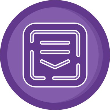 Modern simgenin vektör illüstrasyonu