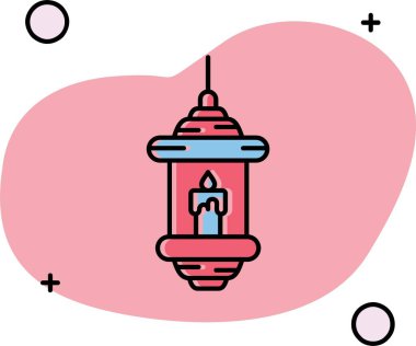 Mumlu bir fenerin vektör çizimi