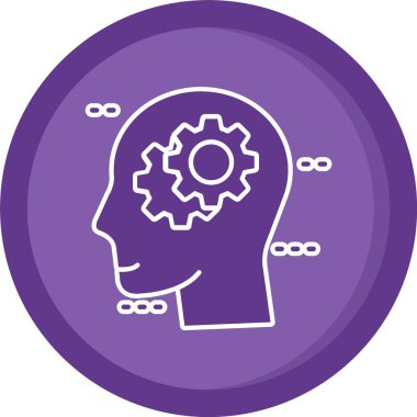 vektör Beyin simgesi sembolü